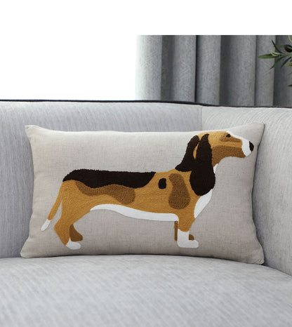 Embroidered Decorative Cushion Cover – Handcrafted Pillow Case for Sofa & Home Decor