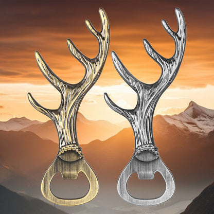 Deer Antler Beer Bottle Opener – Universal Bar Tool for Parties & Restaurants