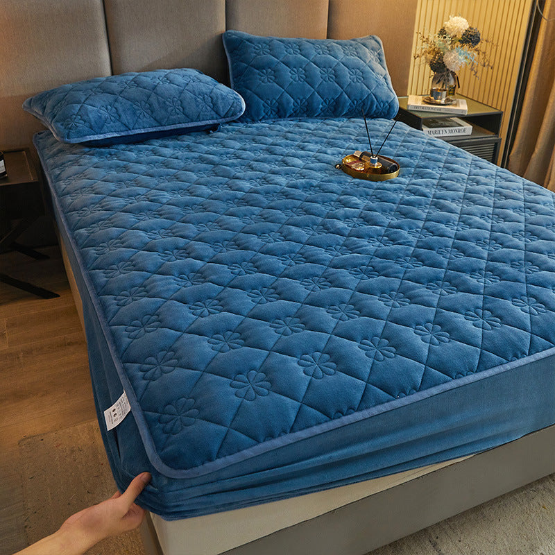 Brushed Cotton Fitted Sheet – All-Inclusive Dust Protection Mattress Cover