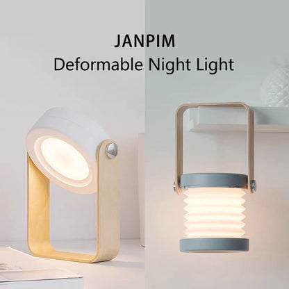 Foldable LED Night Light Lantern – Touch Dimmable, USB Rechargeable, Portable Table Lamp