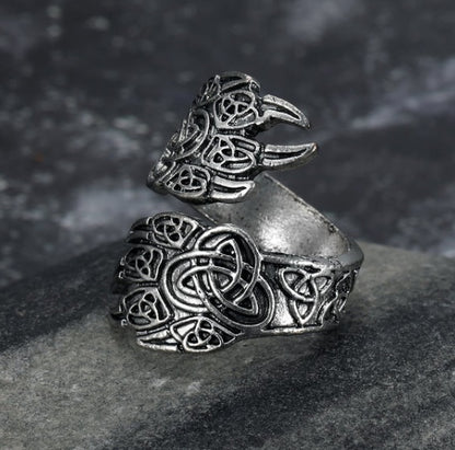 Stainless Steel Adjustable Bear Paw Ring – Handcrafted Jewelry