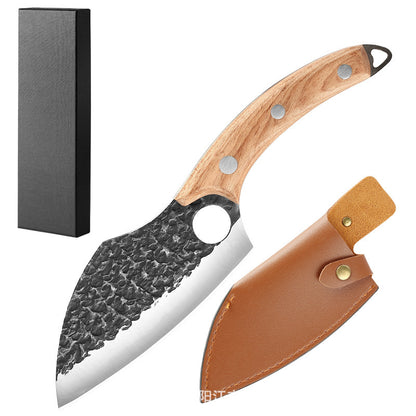 Forged High Carbon Steel Outdoor Bending Knife – Hunting & Camping Survival Knife