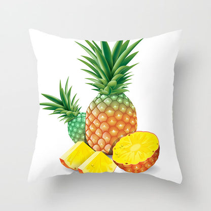 Fruit Print Home Decor Sofa Cushion Cover – Fun Colorful Throw Pillow Case for Living Room