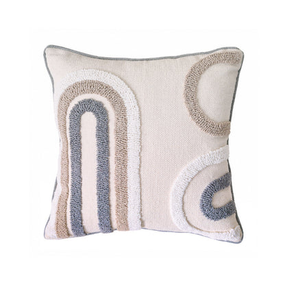 Bohemian Tufted & Tassel Cushion Cover 45x45cm – Ins Style Cotton Linen Pillow Cover for Sofa & Bay Window