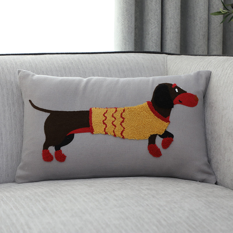 Embroidered Decorative Cushion Cover – Handcrafted Pillow Case for Sofa & Home Decor