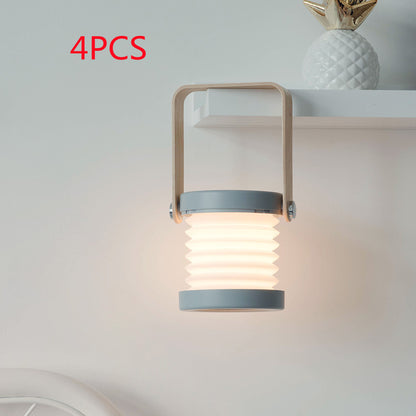 Foldable LED Night Light Lantern – Touch Dimmable, USB Rechargeable, Portable Table Lamp