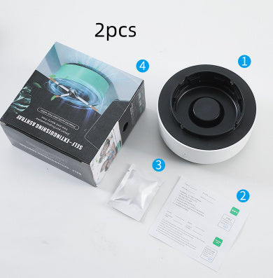 Smart Ashtray with Air Purifier & Anion Technology – Portable Car & Home Smoke Remover