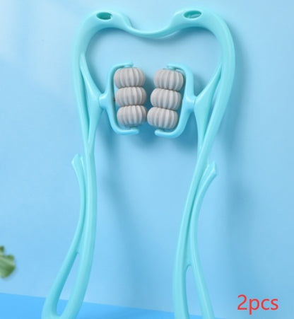 6-Roller Cervical Neck Massager – Deep Tissue Relief Tool