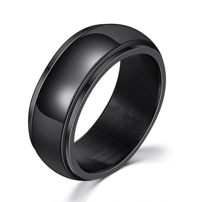 Titanium Steel Hip Hop Ring – Personality Simplicity Jewelry