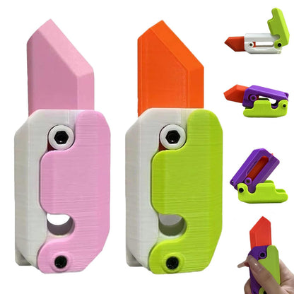3D Gravity Carrot Fidget Knife – Fun Stress Relief Toy for Kids & Adults