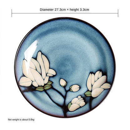 Underglaze Hand-Painted Ceramic Bowls & Plates – Creative Japanese Dinnerware