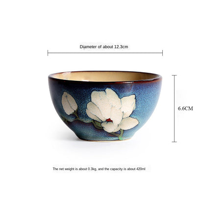 Underglaze Hand-Painted Ceramic Bowls & Plates – Creative Japanese Dinnerware