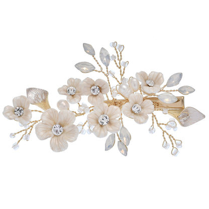 Handmade Ceramic Hair Clips & Earrings Set – Artisan Accessories for Women