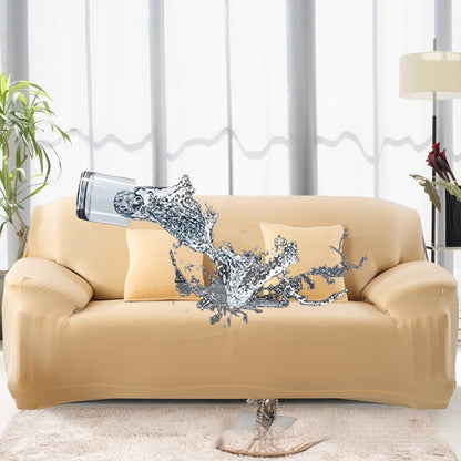 Solid Color Elastic Waterproof Sofa Cover – All-Inclusive Milk Silk Stretch Slipcover
