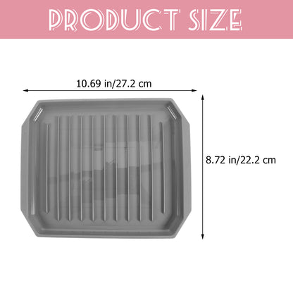 Microwave-Safe Warming Tray & Roasting Pan – Bacon & Bakeware Cooking Tray