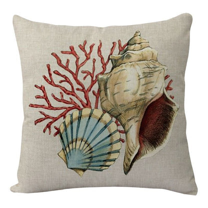 Sea Turtle Printed Throw Pillow Cases – Ocean Cushion Covers for Home Decor Sofa & Chair Seat
