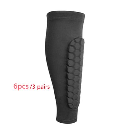 Men's Honeycomb Shank Protection Socks – Anti-Collision Non-Slip