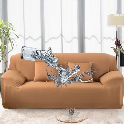 Solid Color Elastic Waterproof Sofa Cover – All-Inclusive Milk Silk Stretch Slipcover