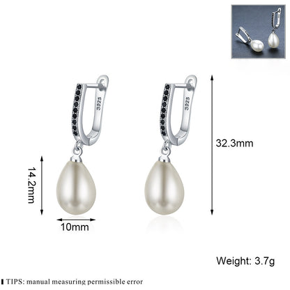 Circle Full Rhinestone Zircon Earrings – OL Style Copper Jewelry for Women