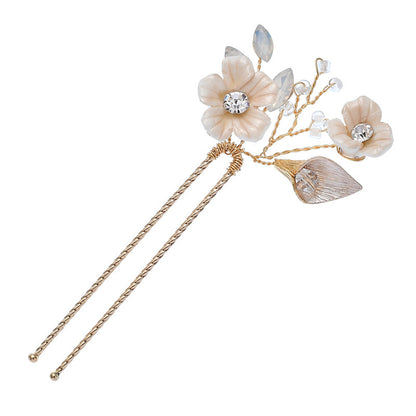 Handmade Ceramic Hair Clips & Earrings Set – Artisan Accessories for Women