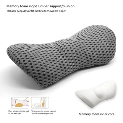 Lumbar Support Pillow for Side Sleepers – Relieves Hip, Coccyx & Sciatica Pain | Car & Office Seat Cushion