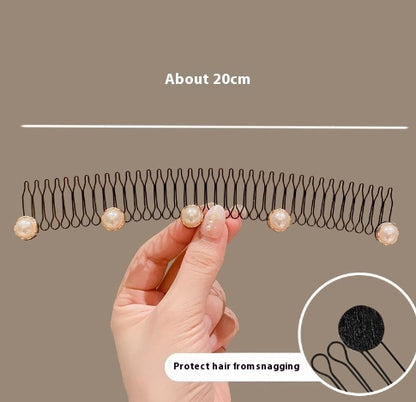 Invisible Inverted Hair Comb – Back Head Forehead Hair Band for Women