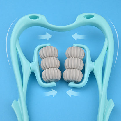 6-Roller Cervical Neck Massager – Deep Tissue Relief Tool