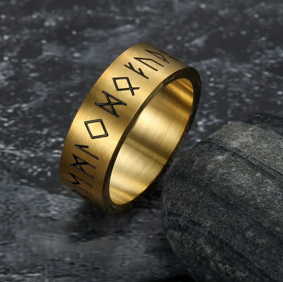 Korean Fashion Titanium Steel Rotatable Ring – Anxiety Relief Jewelry